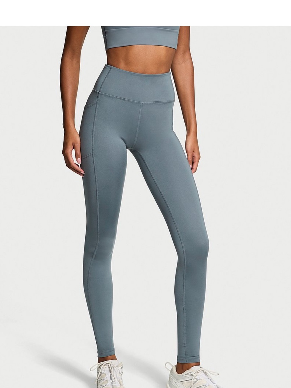 Victoria's Secret High-Waist Leggings in Slate Blue